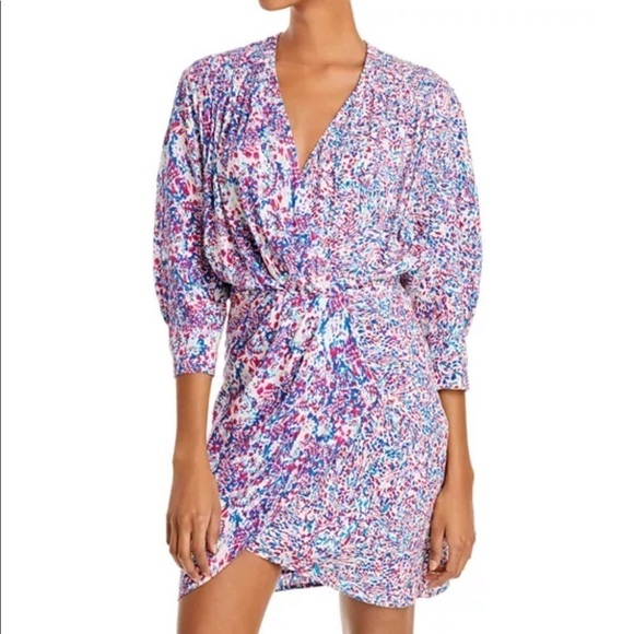 IRO Firenze wrap mini dress, size XS / 2 - Picture 1 of 10